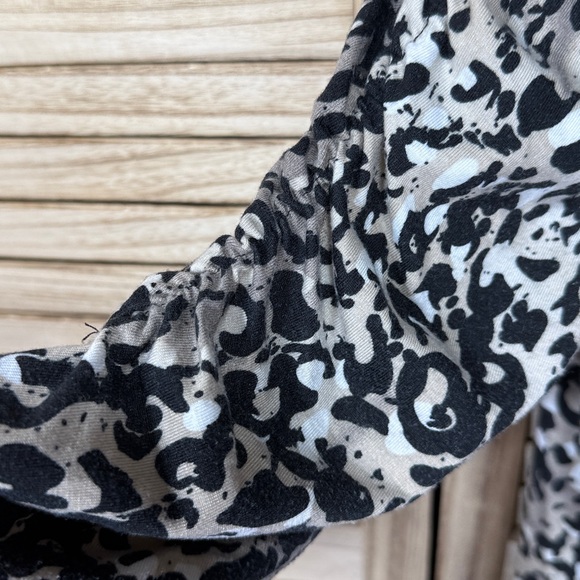 Elementz Animal Print Open Cardigan Scrunch Sleeves XL - Picture 3 of 9